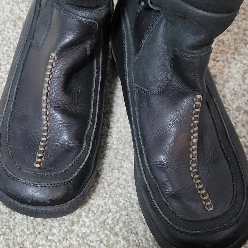 Women's Blondo Canada Mountain Winter Boots Black w/ Shearling Lining, Size 9.5M